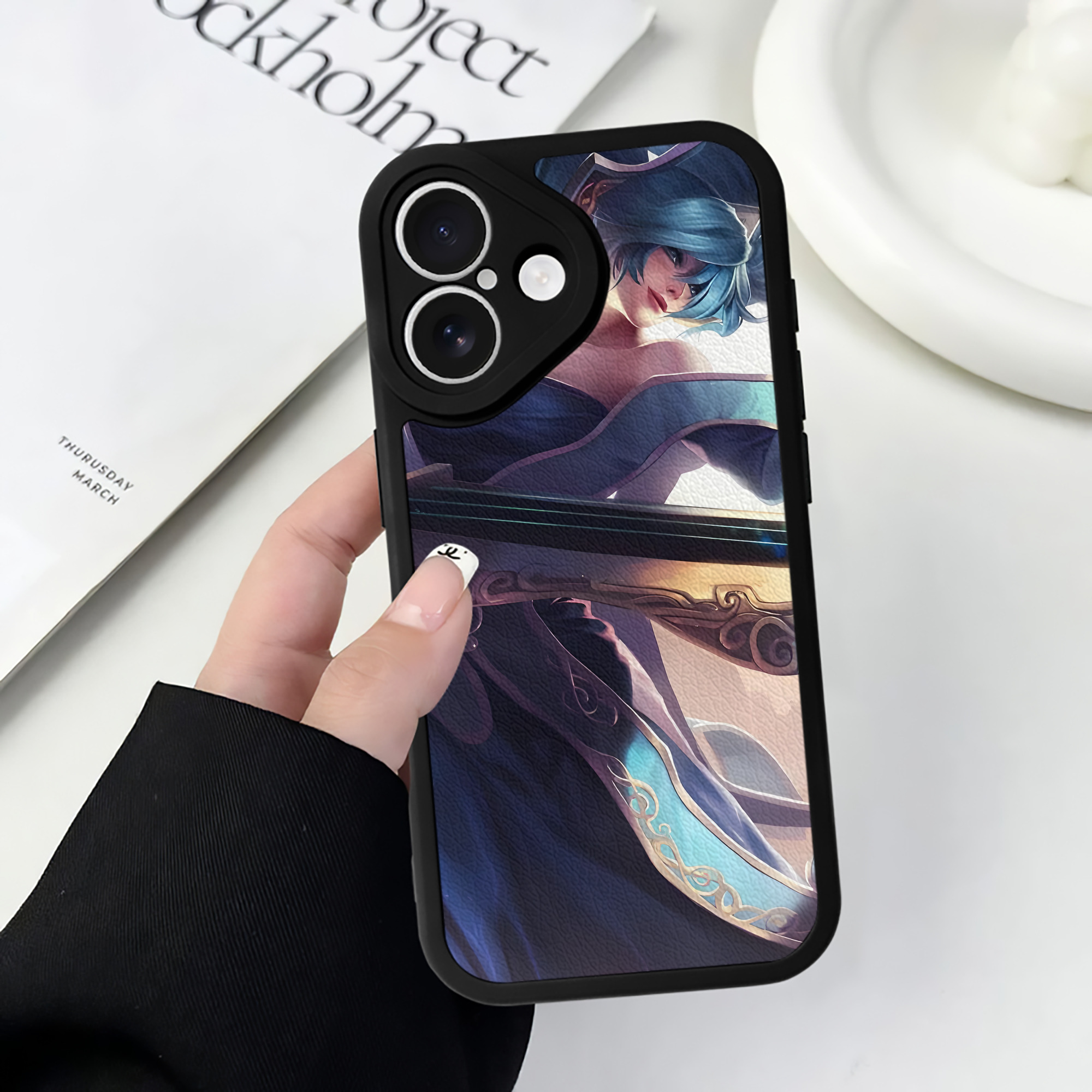 リーグ・オブ・レジェンド League of Legends LOL 【iPhone 16シリーズ対応】シリコンスマホケース（レザー調） 材質：シリコン